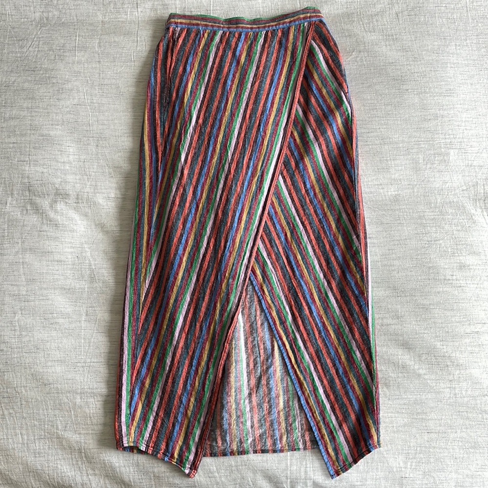 Madewell Overlay Wrap Midi Skirt